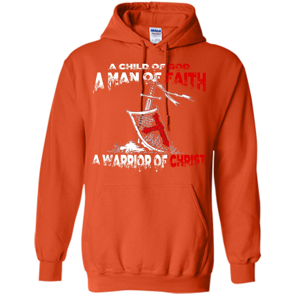 Christian T-shirt A Child Of God A Man Of Faith T-shirt