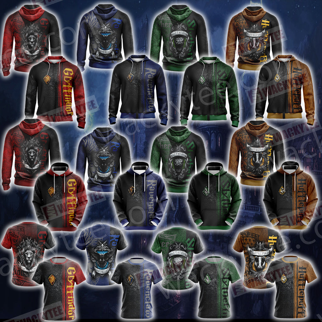 Harry Potter - Gryffindor House Wacky Style New Uniex 3D Hoodie