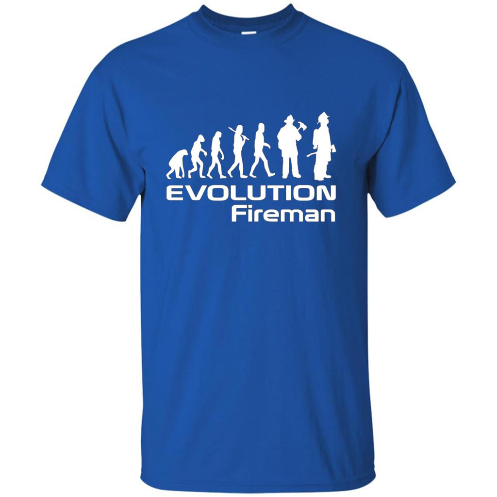 Firefighter T-shirt - Evolution Fireman T-shirt Royal
