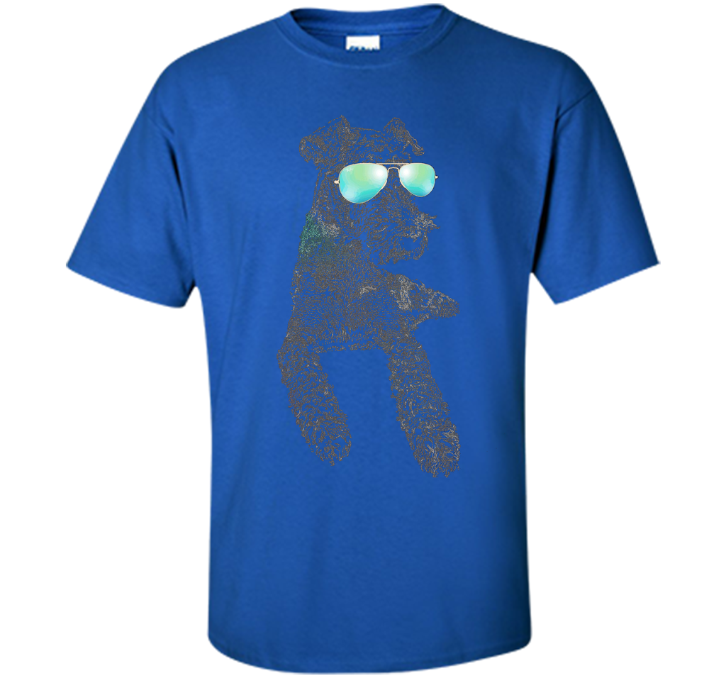 Airedale Terrier Shirts Neon Dog Shirt Funny Loves Animal cool shirt Royal