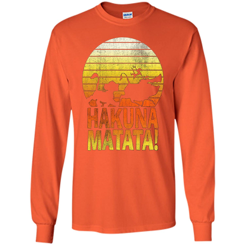 Cartoon T-shirt The Lion King Hakuna Matata Orange
