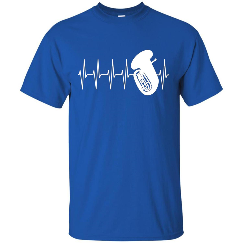 Heartbeat Tube Sousaphone T-shirt Royal