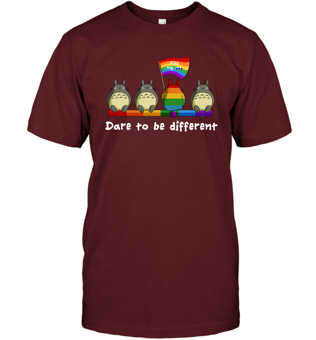 Dare To Be Different Totoro LGBT T-Shirt T-Shirt Cardinal