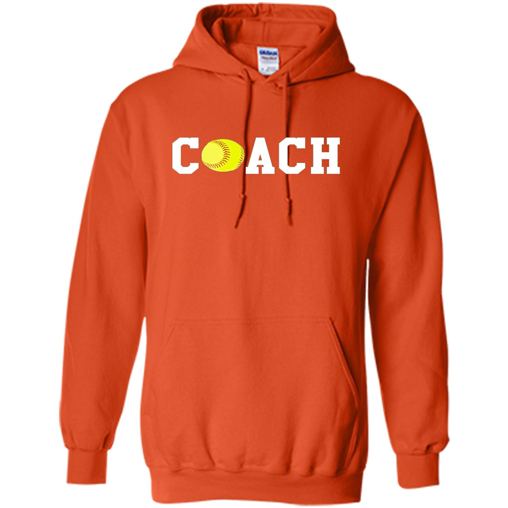 Softball Coach Gift T-shirt Orange