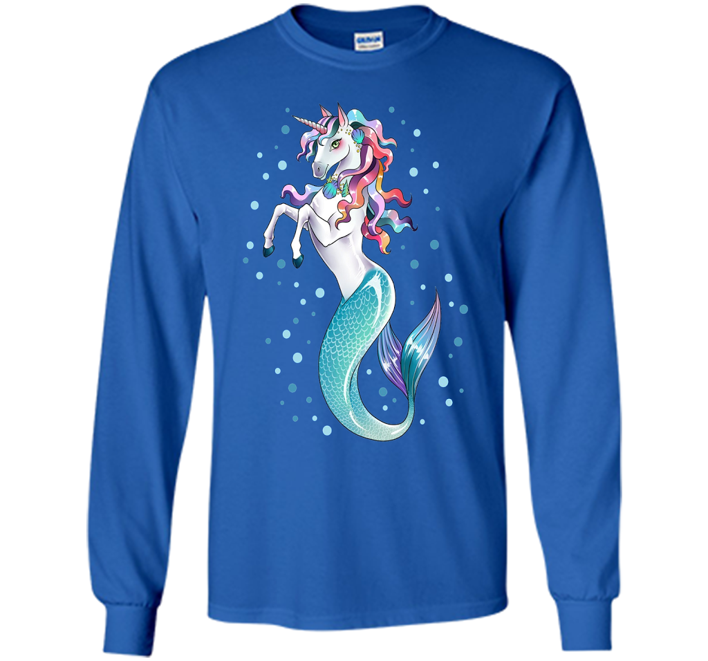 Unicorn Mermaid Mermicorn Cute T-Shirt Gifts for Girls kids cool shirt Royal