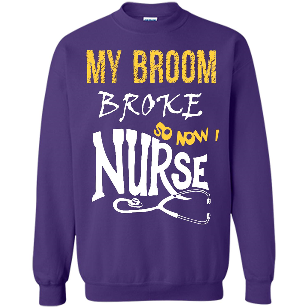 My Broom Broke So Now I Nurse T-shirt Orange