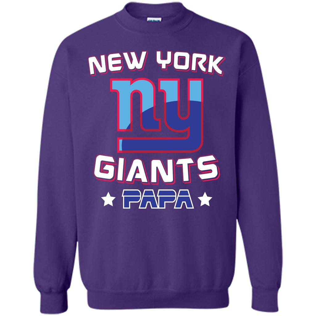 Football T-shirt New York Ny Giants Papa Orange