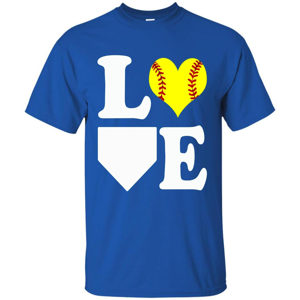 Love Softball T-shirt I Love Softball T-shirt Royal