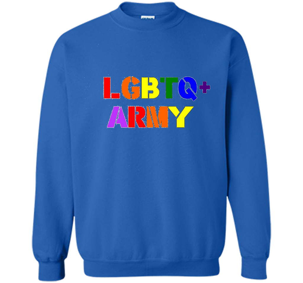 LGBTQ+ Army T-Shirt cool shirt Royal