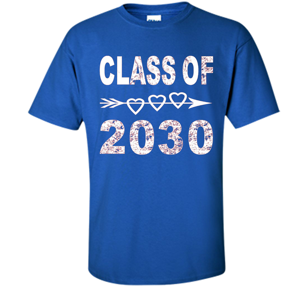Kindergarten T-shirt Class Of 2030 Kindergarten Style T-shirt Royal