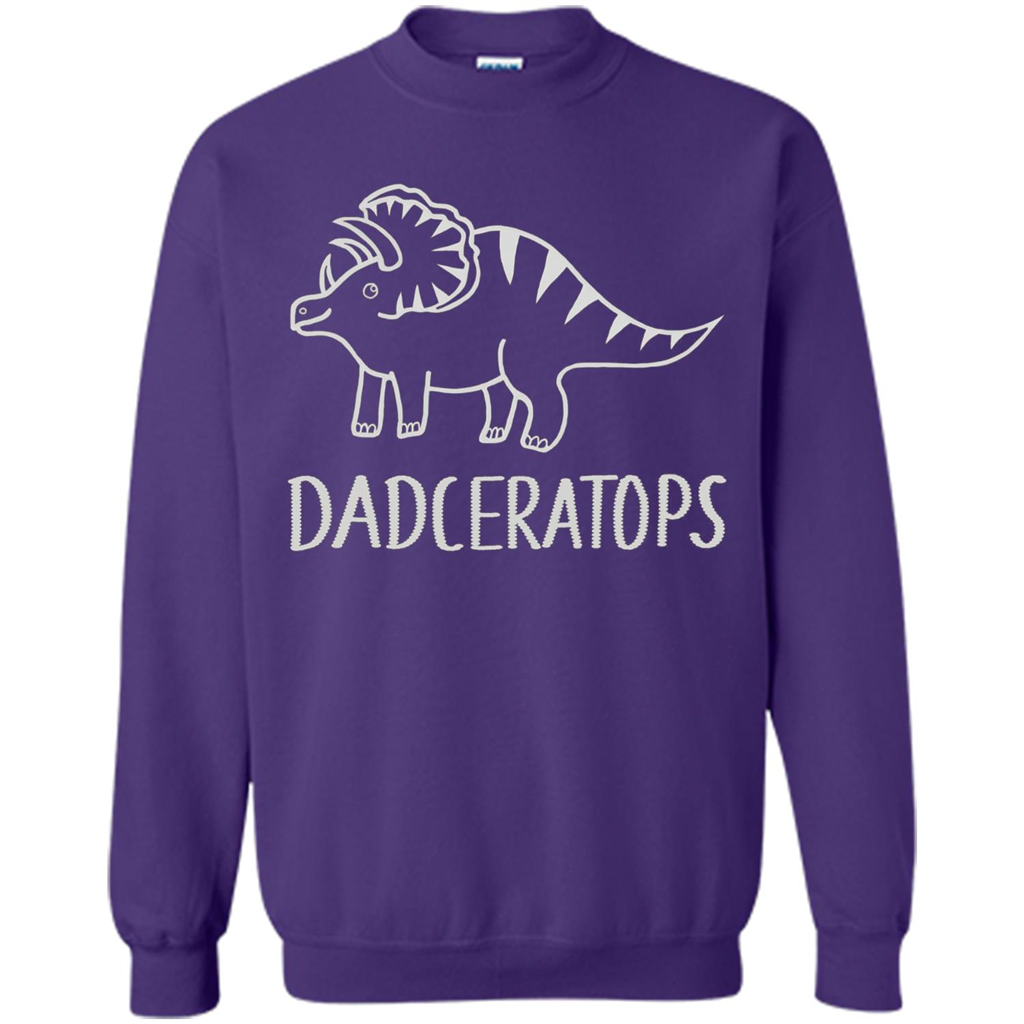 Dinosaur Family Triceratops T-shirt Orange