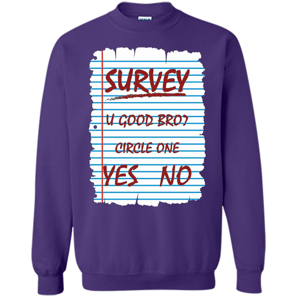 Survey You Good Bro T-shirt Orange