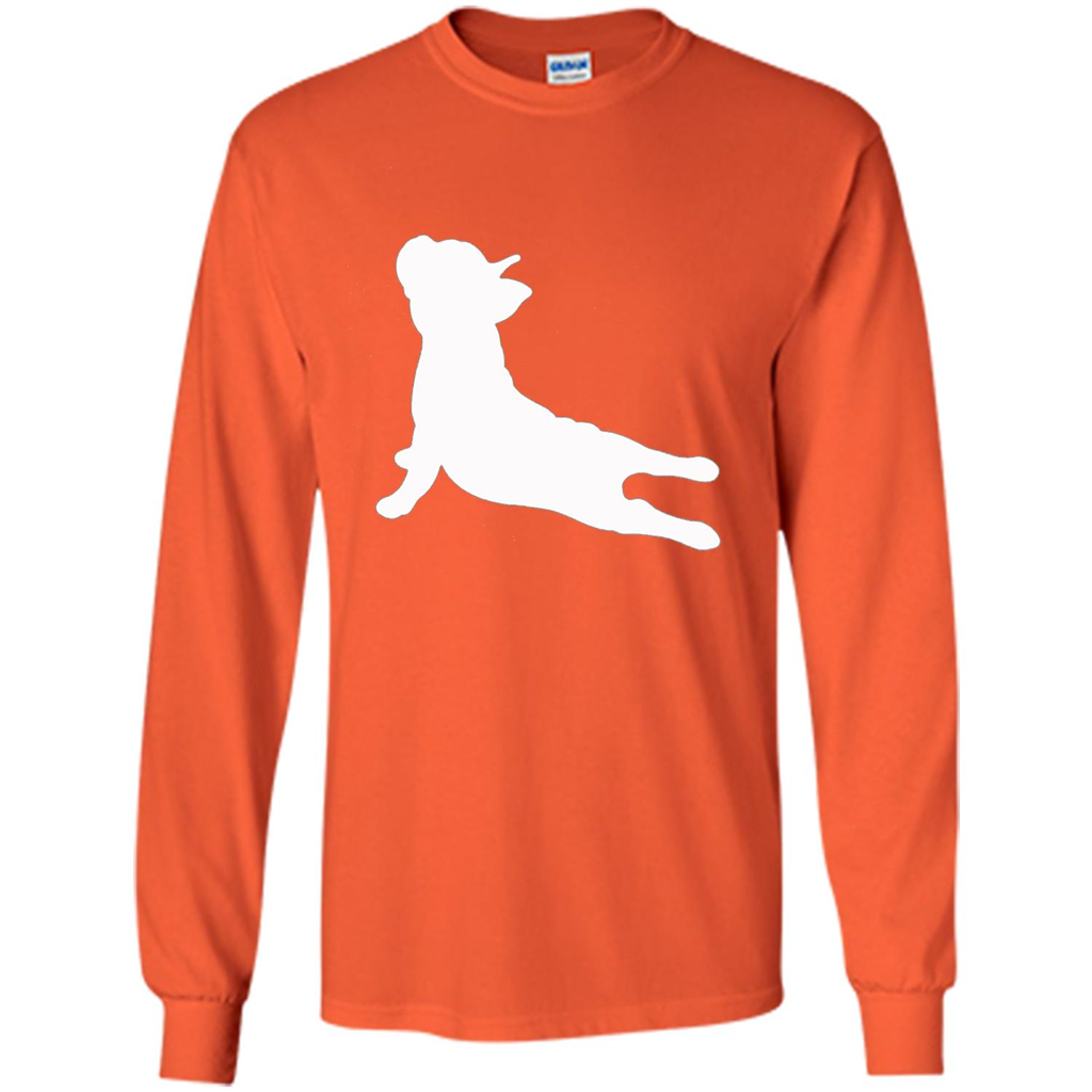 French Bulldog Yoga T-shirt Orange