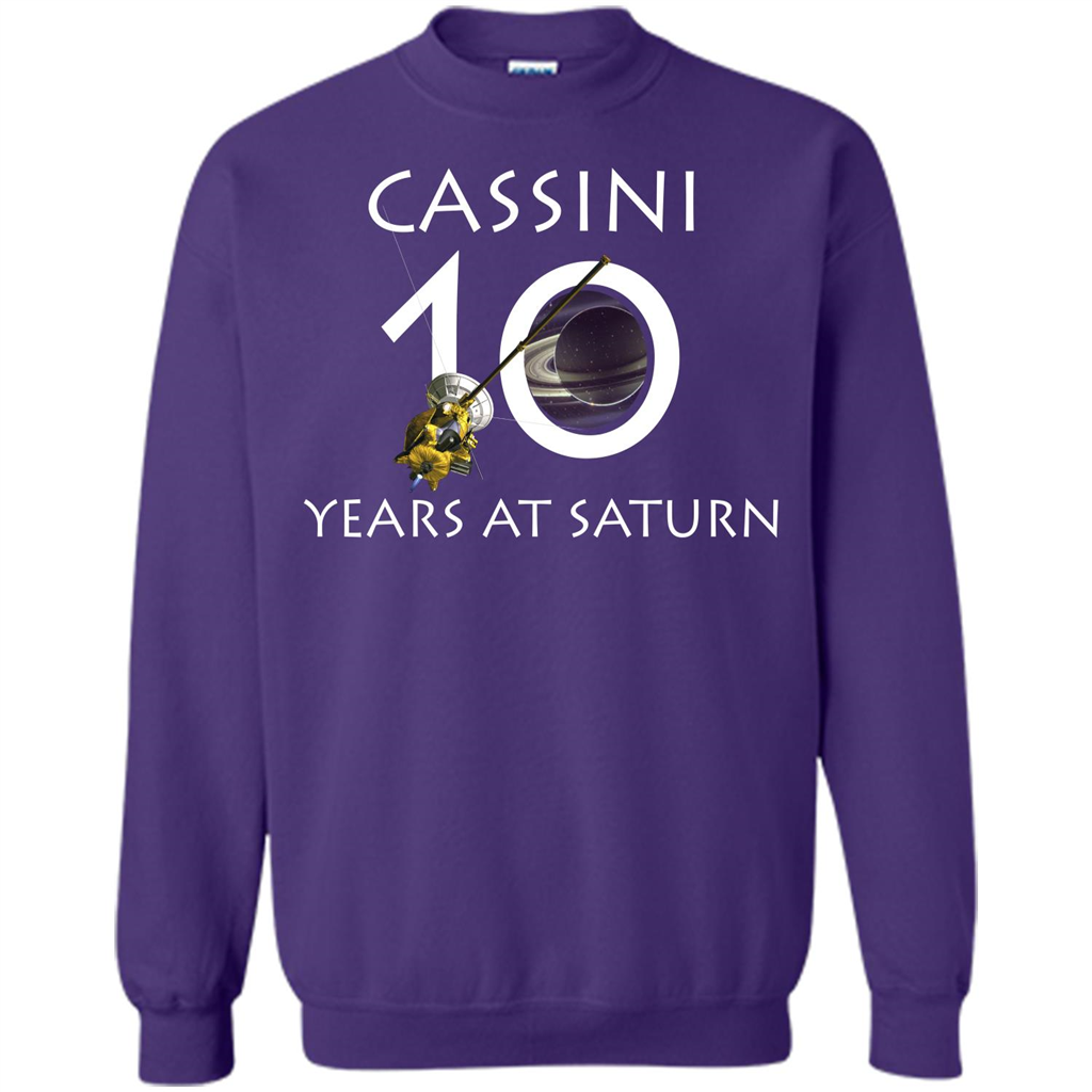 Cassini Grand Finale T-shirt Cassini 10 Years At Saturn T-shirt Orange