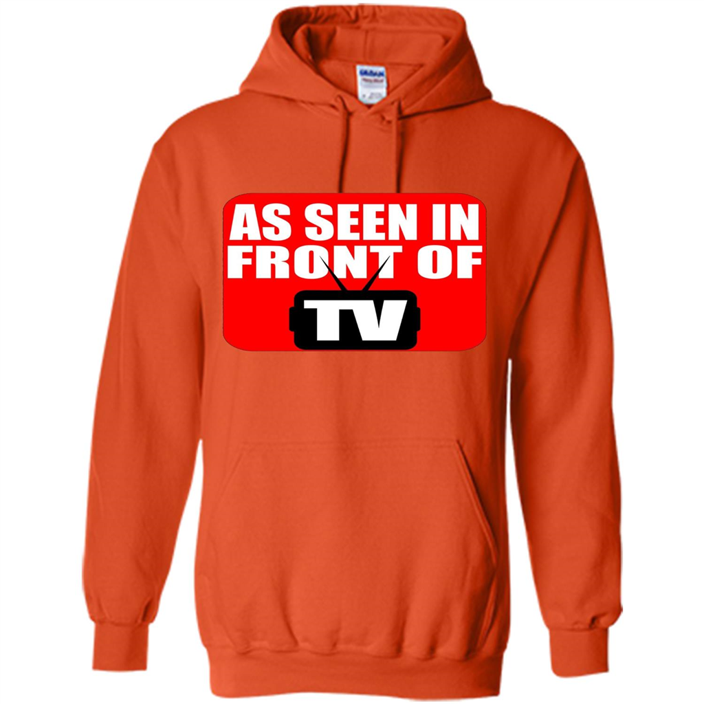 As Seen In Front Of TV T-shirt Orange