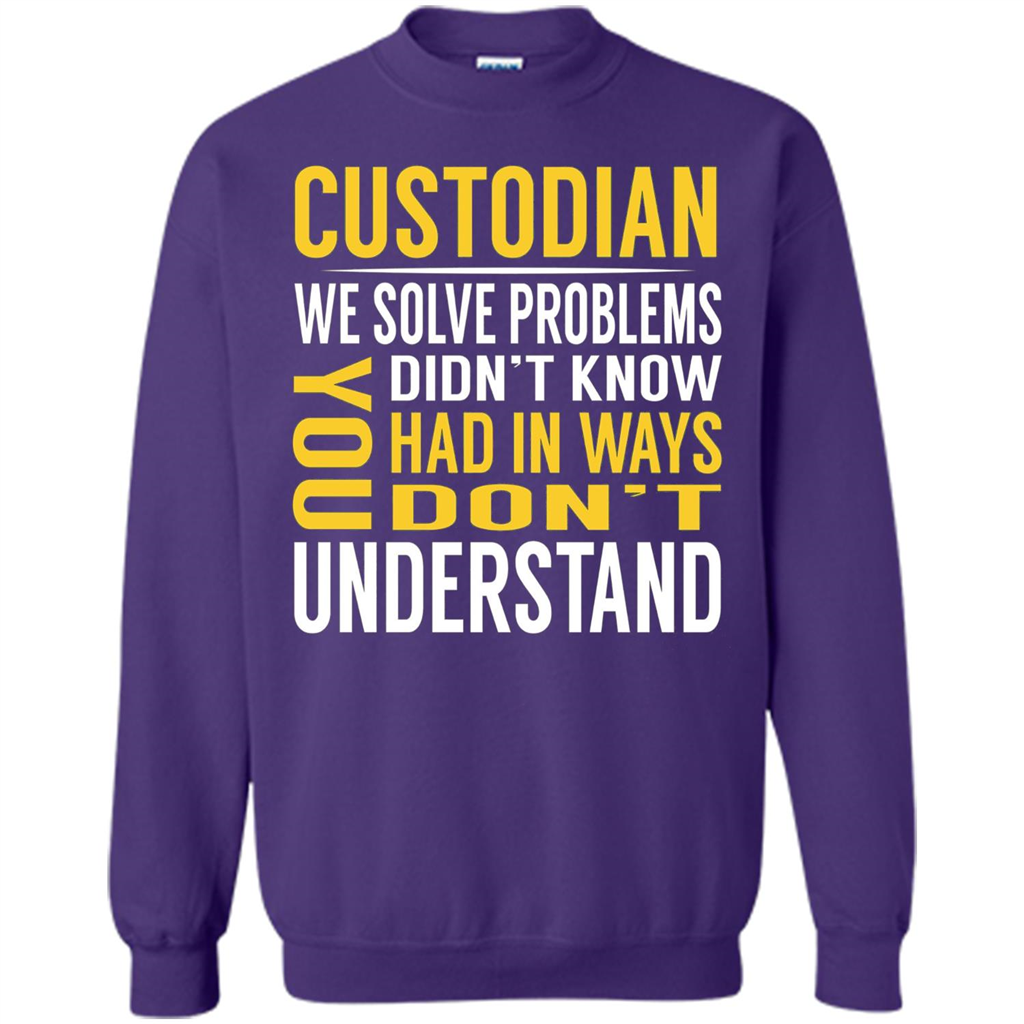 Custodian Solve Problems T-shirt Orange