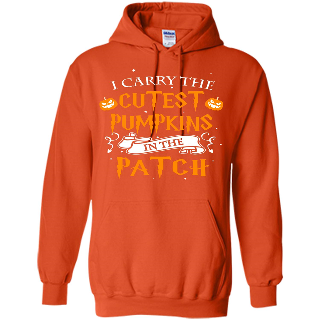 Halloween T-shirt I Carry The Cutest Pumpkins In The Patch T-shirt Orange