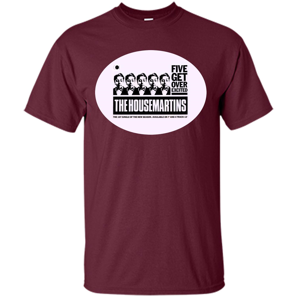 Music T-Shirt Five Get Over Excited Maroon