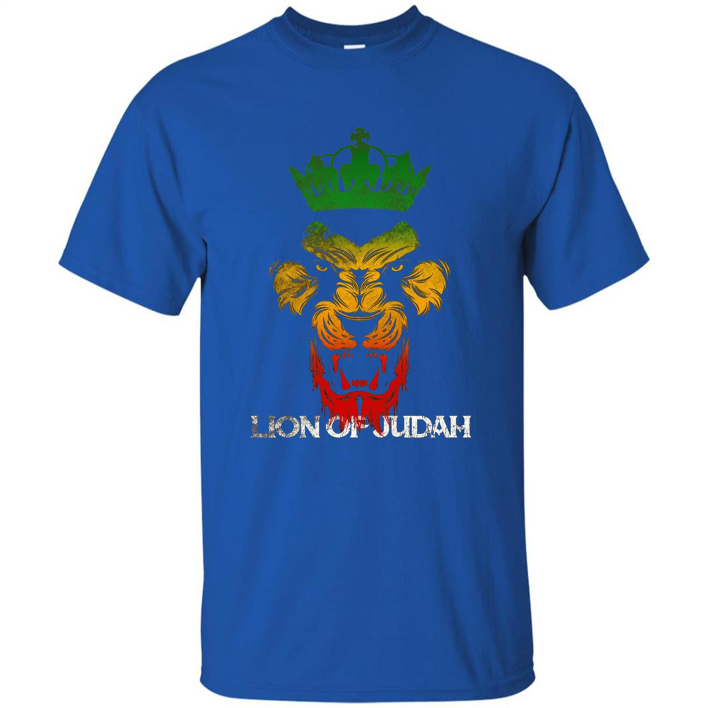 Lion Of Judah Rasta Reggae Roots T-shirt Royal