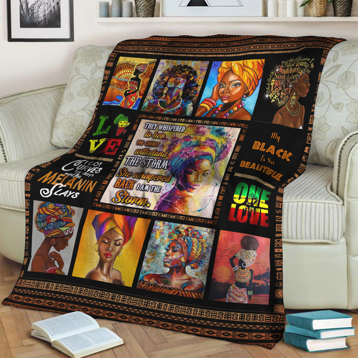 My Black Is So Beautiful Throw Blanket