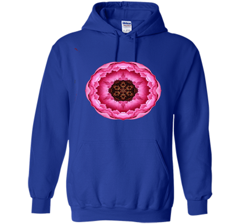Joy Flower Mandala T-shirt With Inspirational Quotation Royal