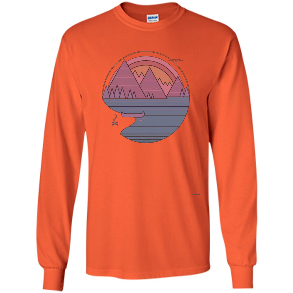 The Mountains Are Calling I Must Go T-shirt Orange