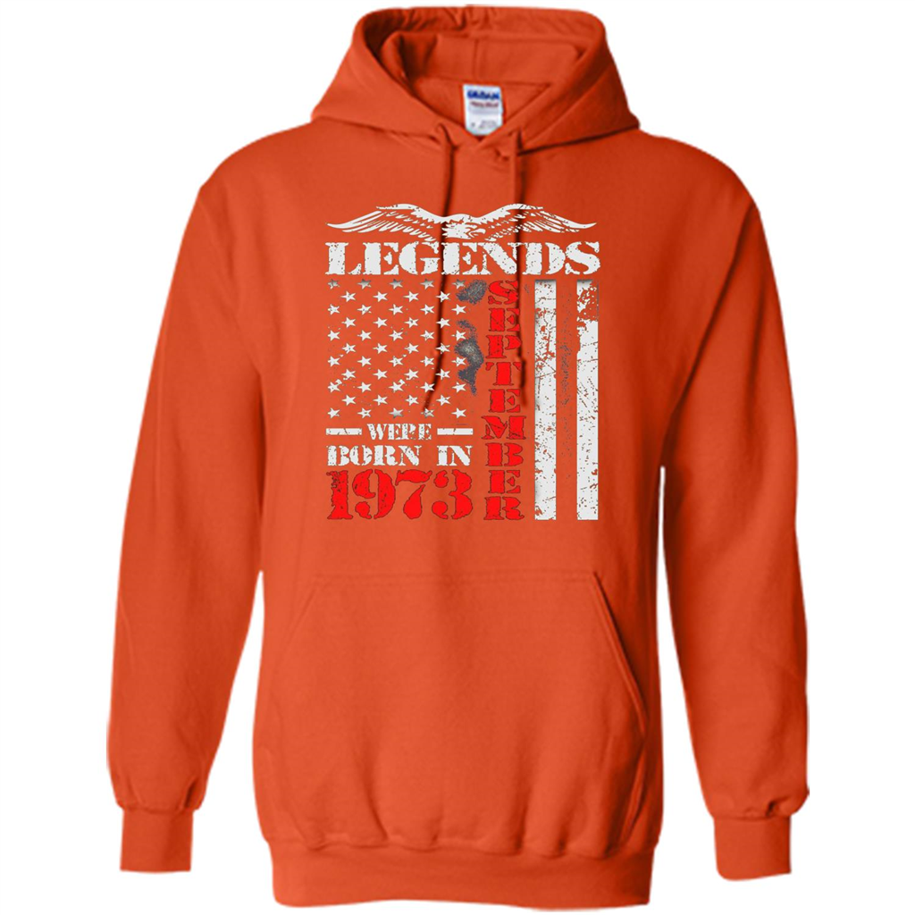 Legends Were Born In September 1973 T-shirt Orange