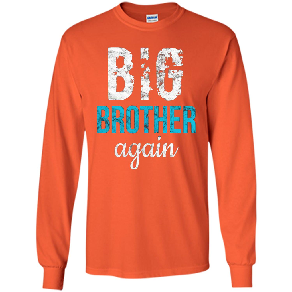 Big Brother Again Distressed T-shirt Orange