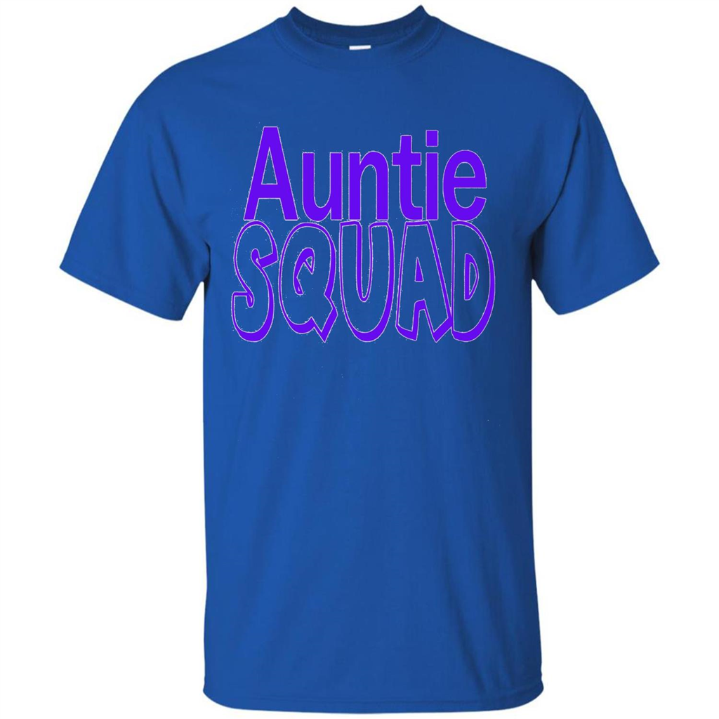 Auntie Squad T-Shirt Aunt Team Squad Royal