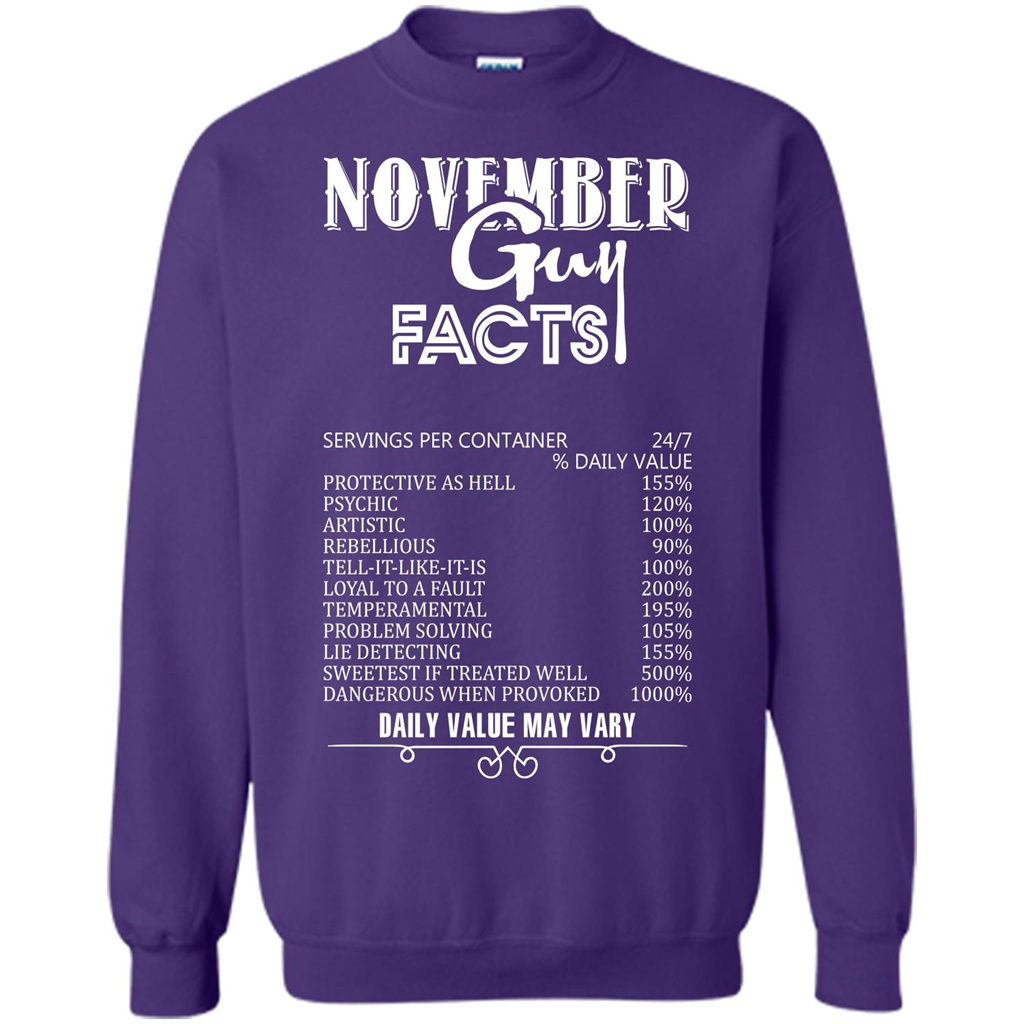 November Guy Facts T-shirt Orange