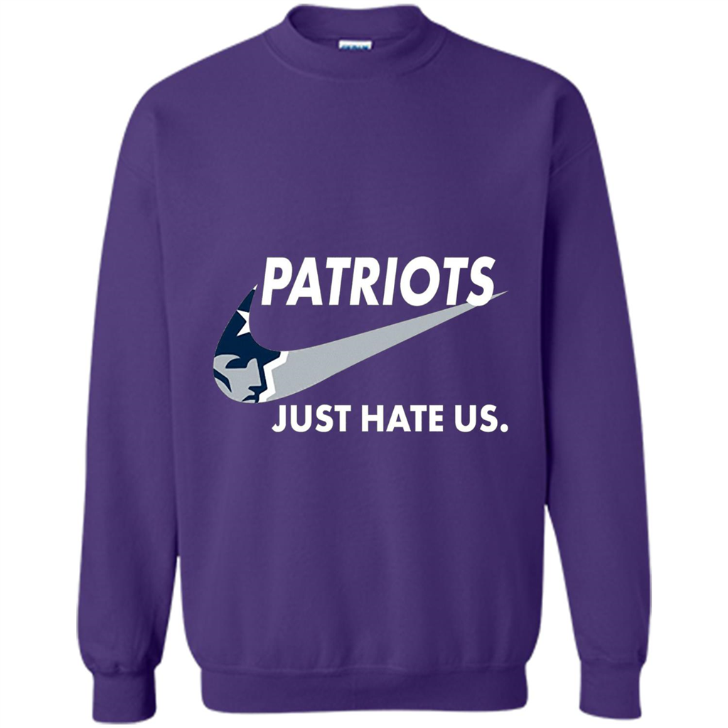 American Football T-shirt Patriots Just Hate Us T-shirt Orange