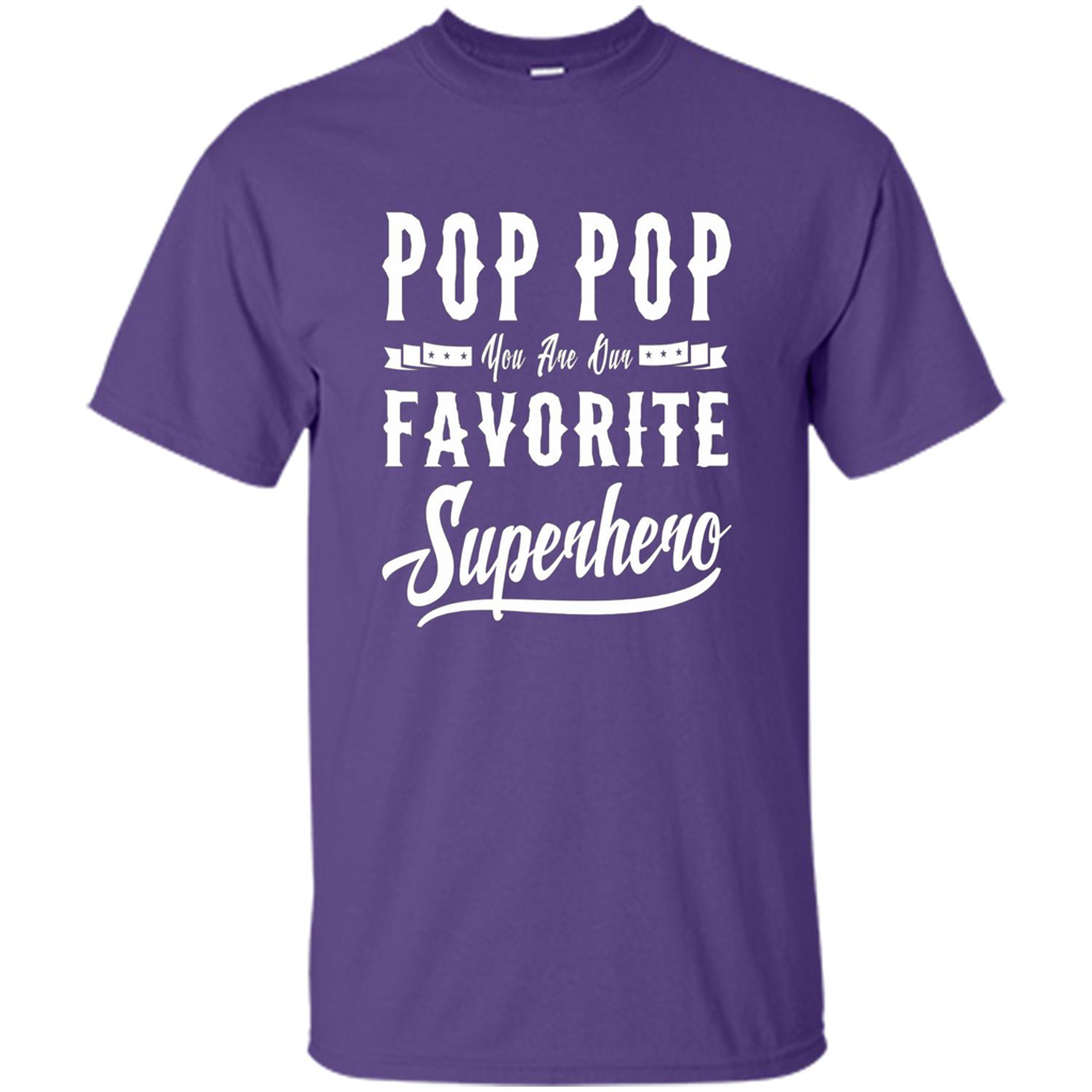 Pop Pop Superhero Fathers Day Gifts Dad Grandpa Men T-shirt