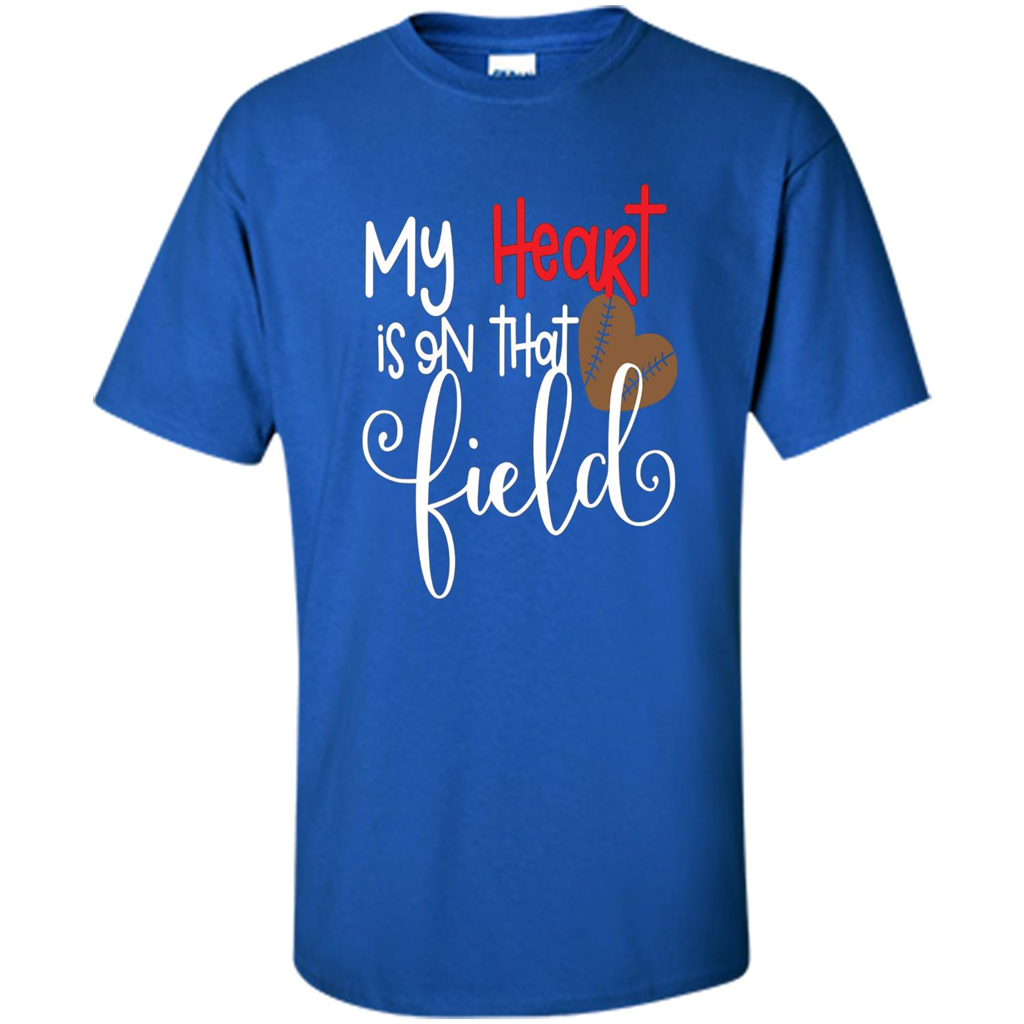 My Heart Is On That Field Football T-shirt Royal