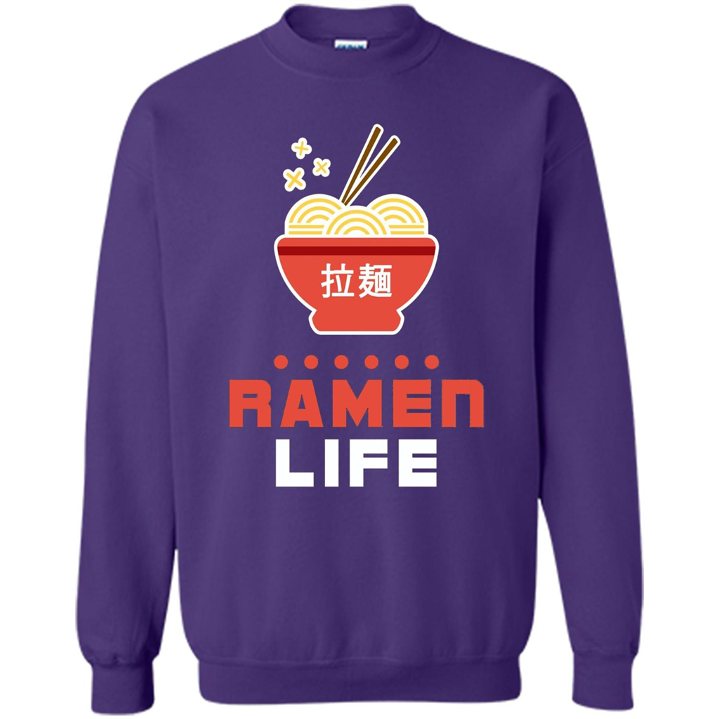 Ramen Life T-shirt, Tasty Anime Noodle Bowl T-shirt Orange