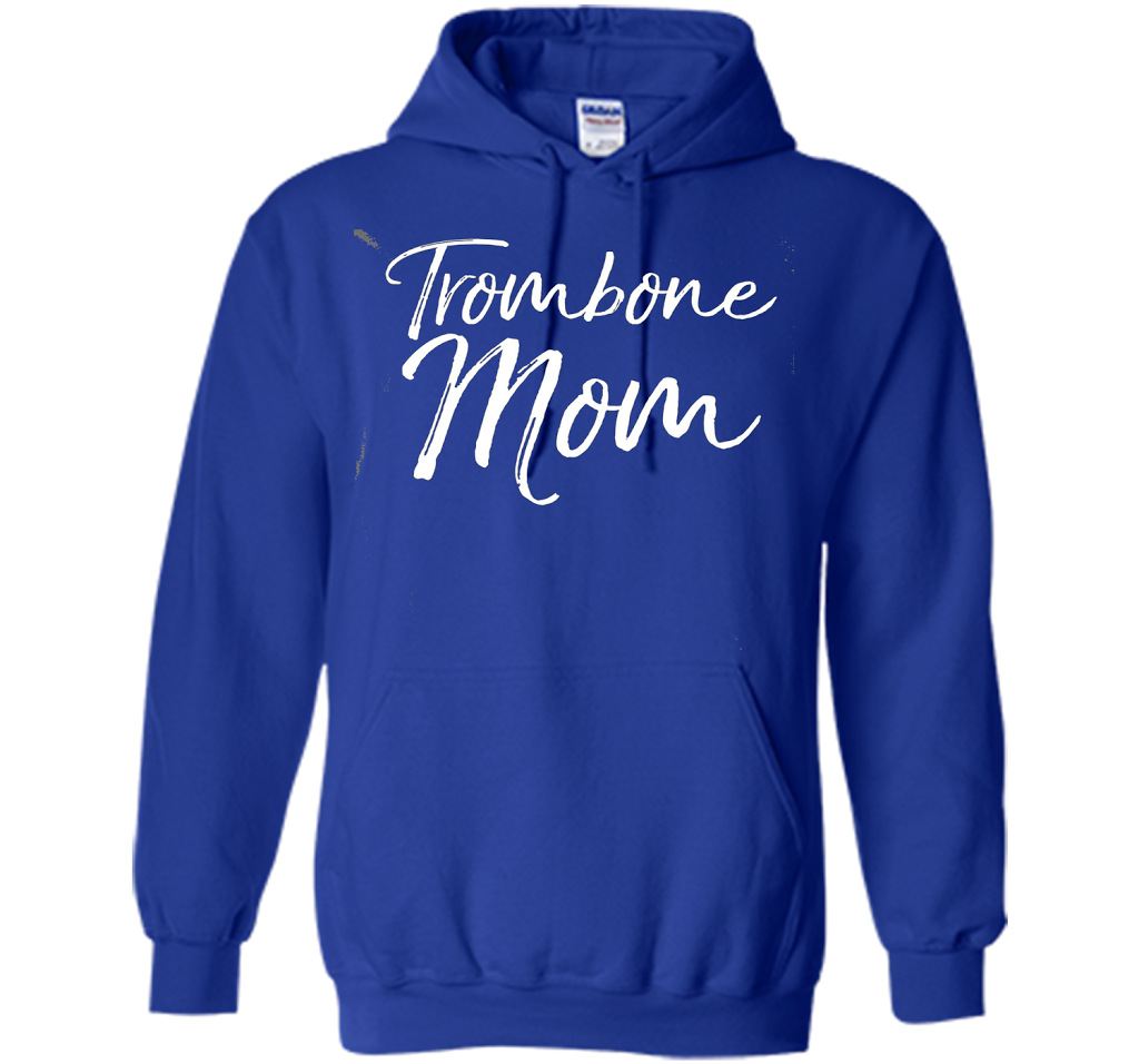 Trombone Mom Shirt Proud High School Marching Band Mother cool shirt Royal