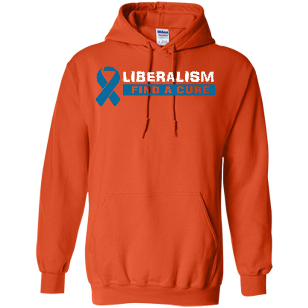 Cancer Awareness T-shirt Liberalism Find A Cure T-shirt Orange
