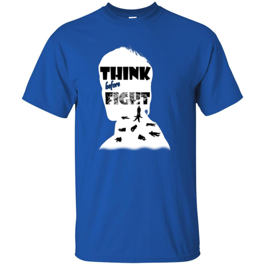 Think Before Fight T-shirt Royal