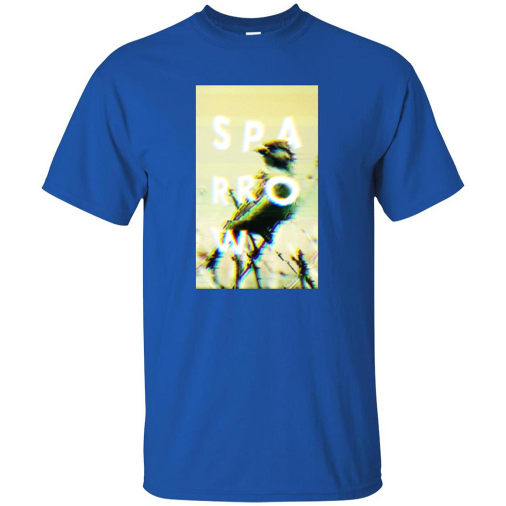 Glitched Sparrow T-shirt Royal