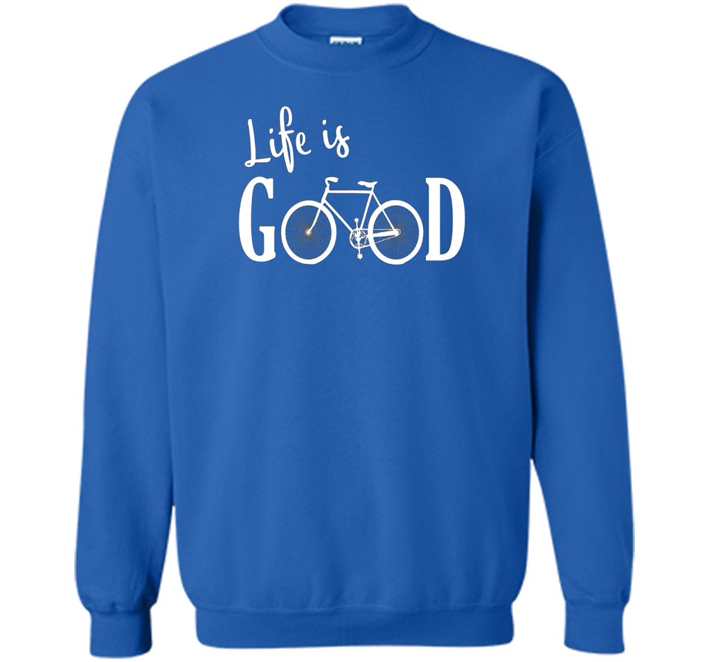 Life is Good Shirt Bicycle Shirt shirt Royal