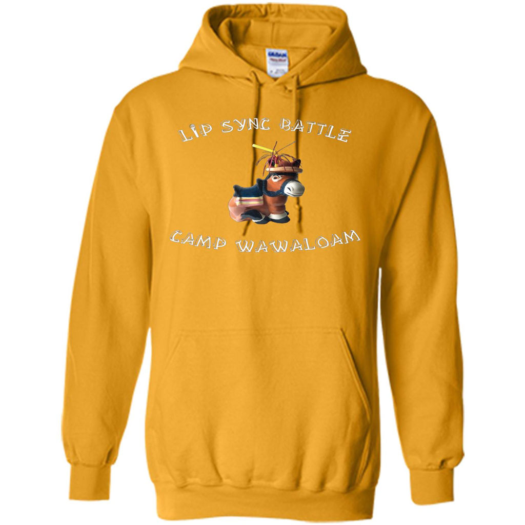 Lip Sync Camp T-shirt Camp Wawaloam Gold