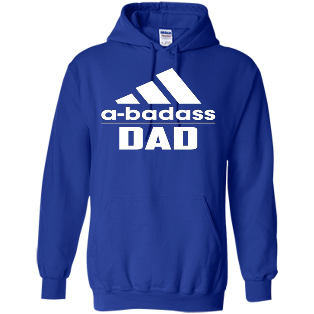 Fathers Day T-shirt A Badass Dad Royal