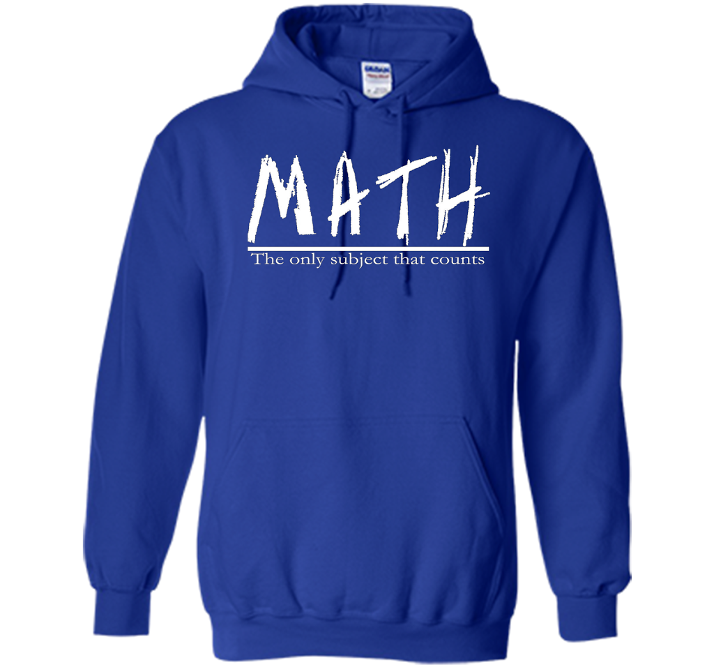Math - The Only Subject That Counts Math Teacher Pun TShirt t-shirt Royal
