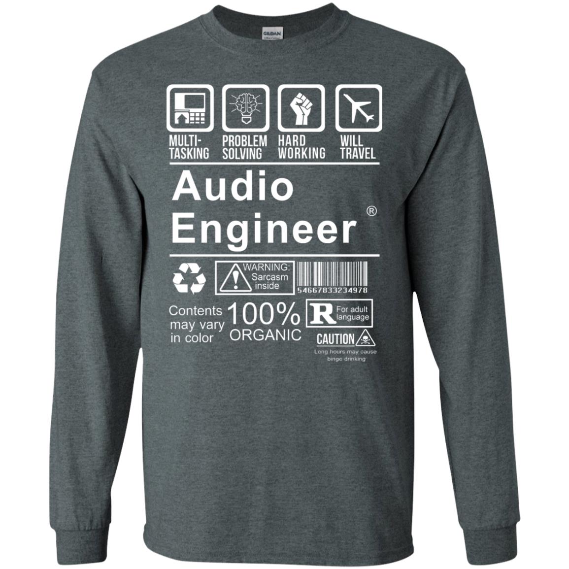 Audio Engineer Shirt Multi Tasking Problem Solving Dark Heather