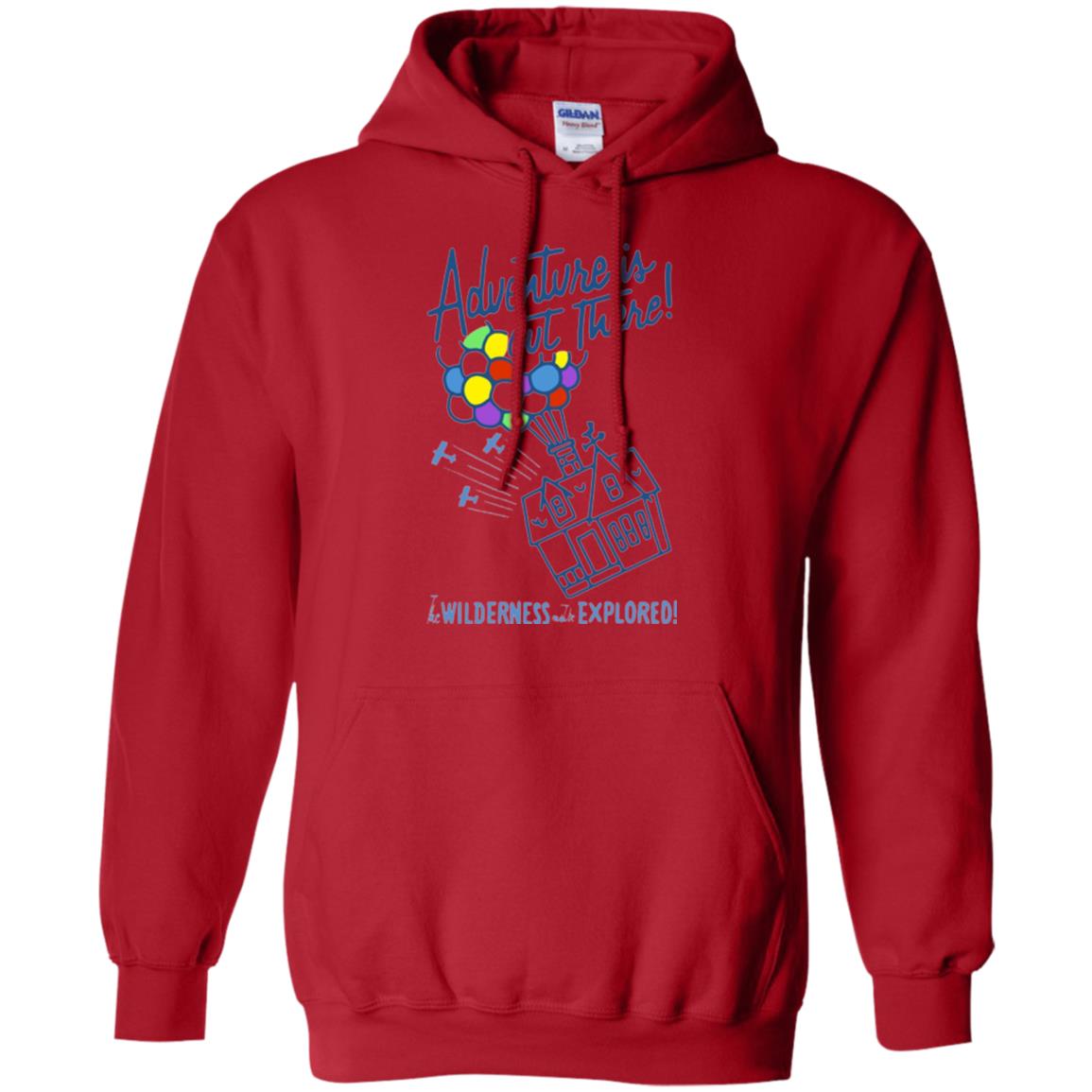 Adventure Is Out There T-shirt Red
