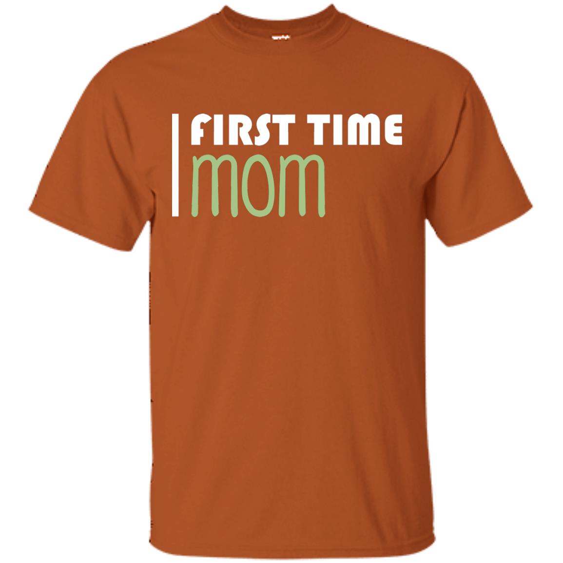 First Time Mom New Mom Shirt Texas Orange