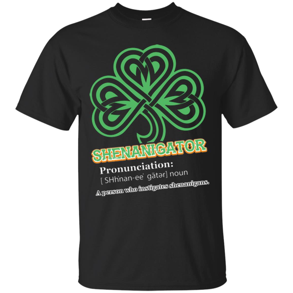 Saint Patrick's Day T-shirt Shenanigator A Person Who Instigates Shenanigans Black