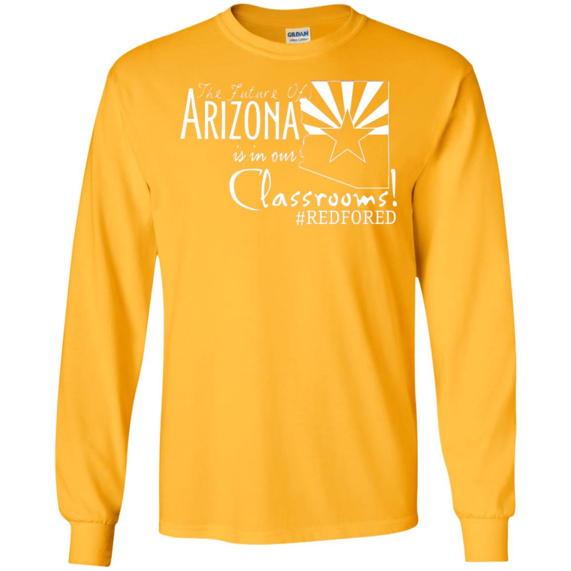 Arizona Teacher Tshirt The Future Of Arizona Is In Our Classrooms Gold