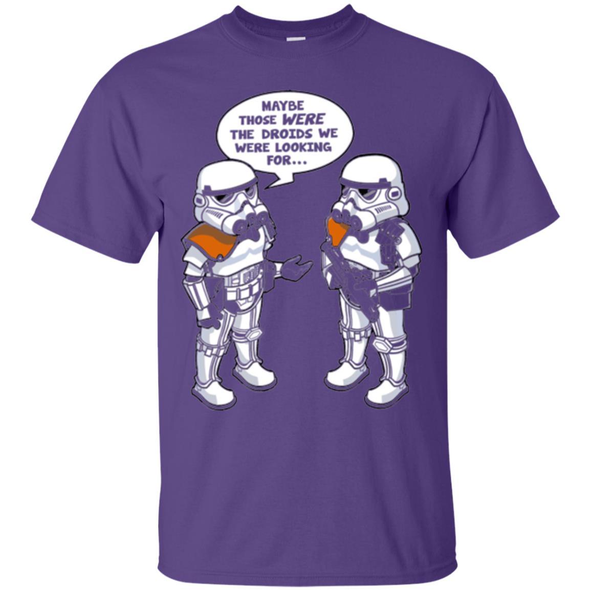 Stormtroopers T-Shirt Maybe Those Were The Droids We Were Looking For Purple