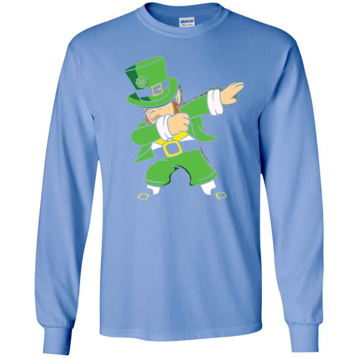 St. Patrick_s Day T-shirt Irish Dabbing T-shirt Carolina Blue