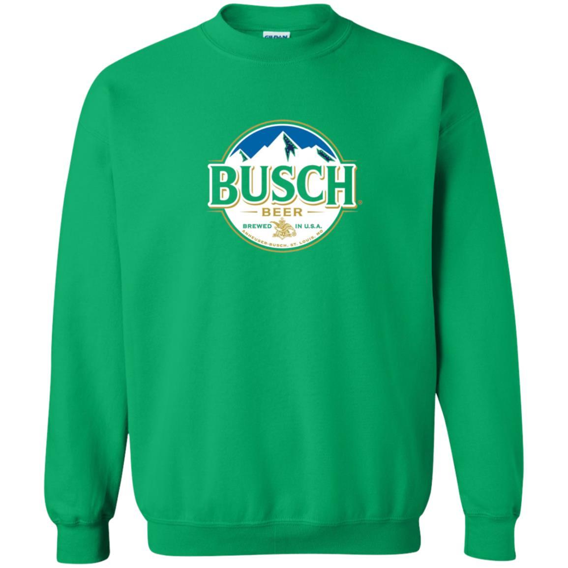 Beer Lovers T-shirt Busch Beer Irish Green